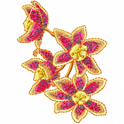 Flowers Embroidery Design 1 Flowers Embroidery Design 1